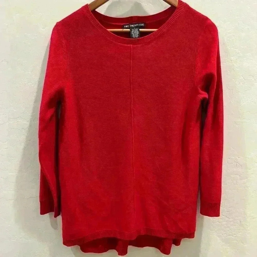 Two twenty five sweater red large